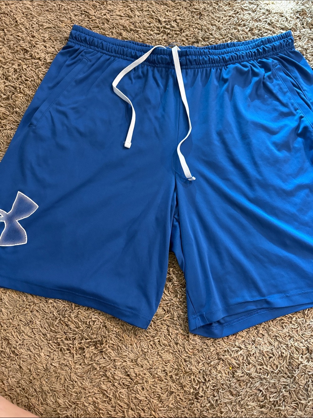 Under Armour Men’s Royal Blue Elastic Waist Athletic Shorts
